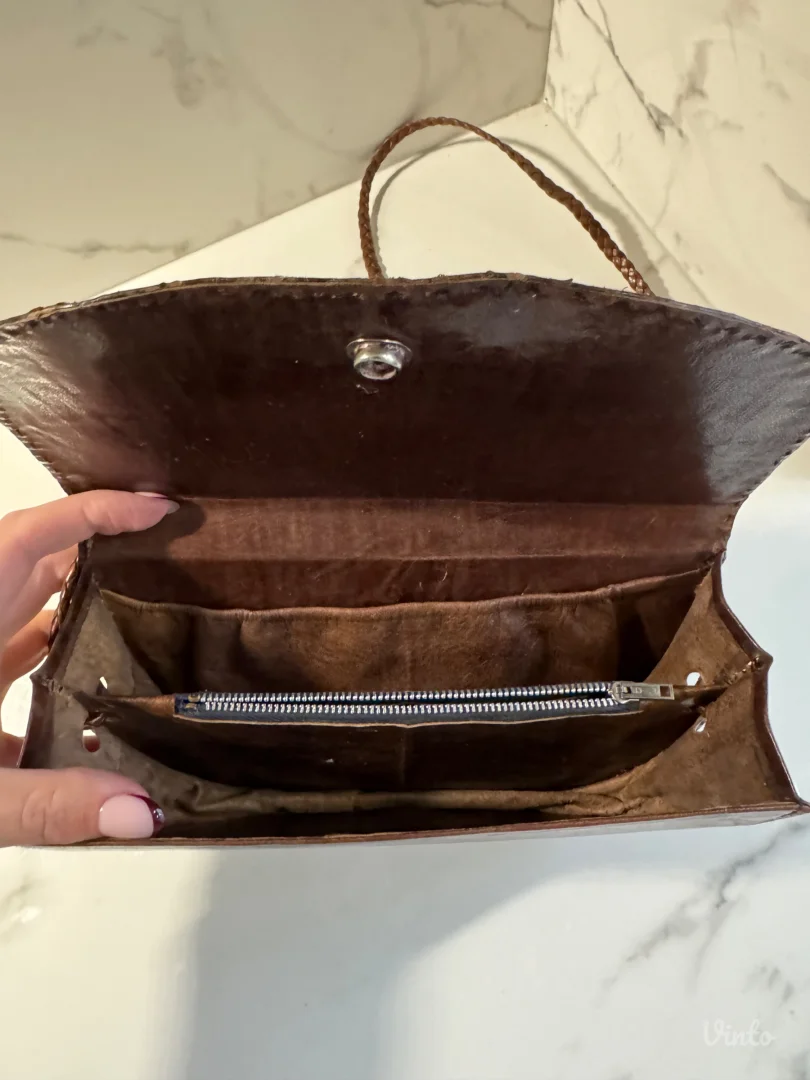 Vintage torbica od prave zmijske koze