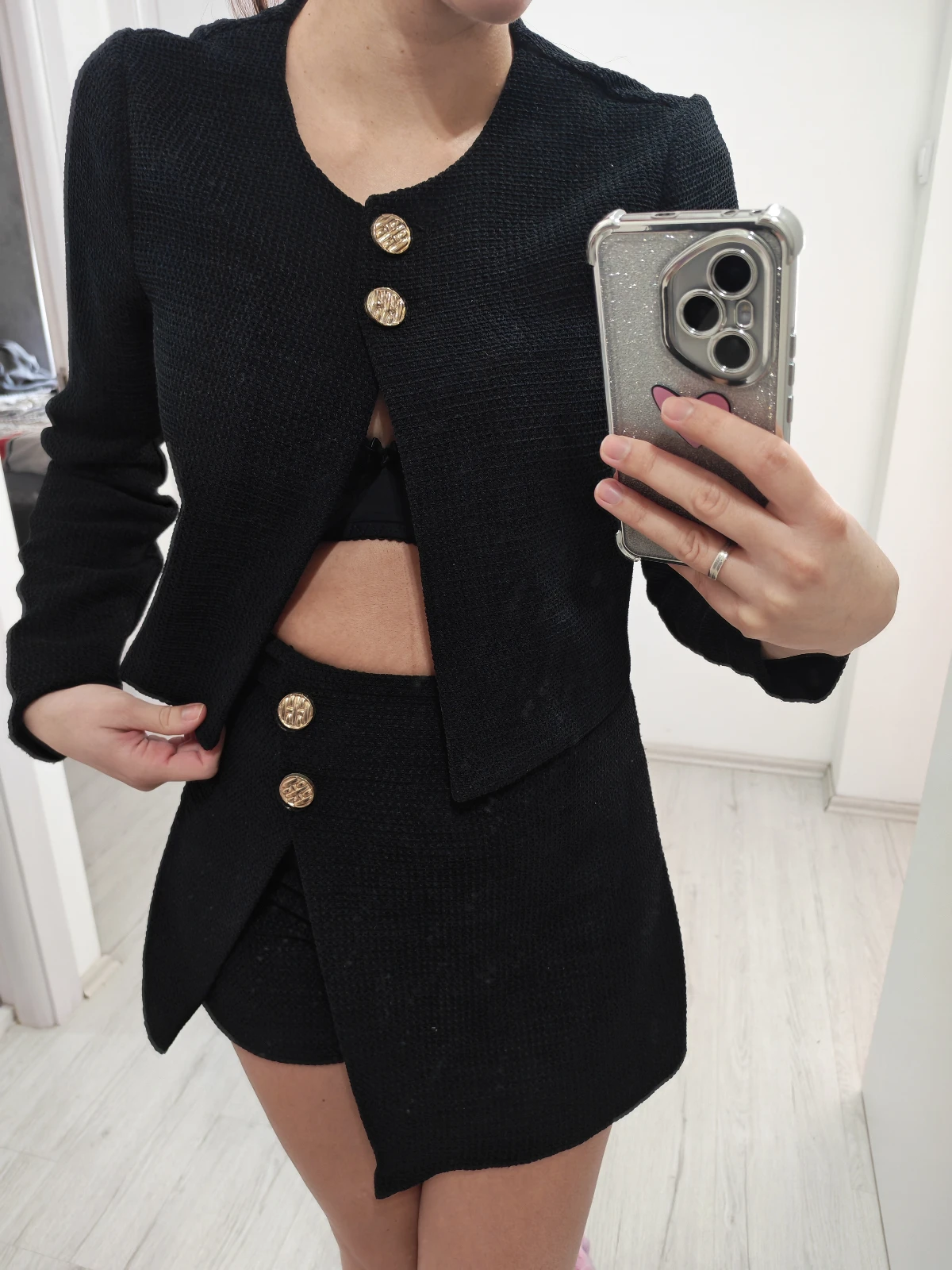 Crni komplet ZARA velicina S