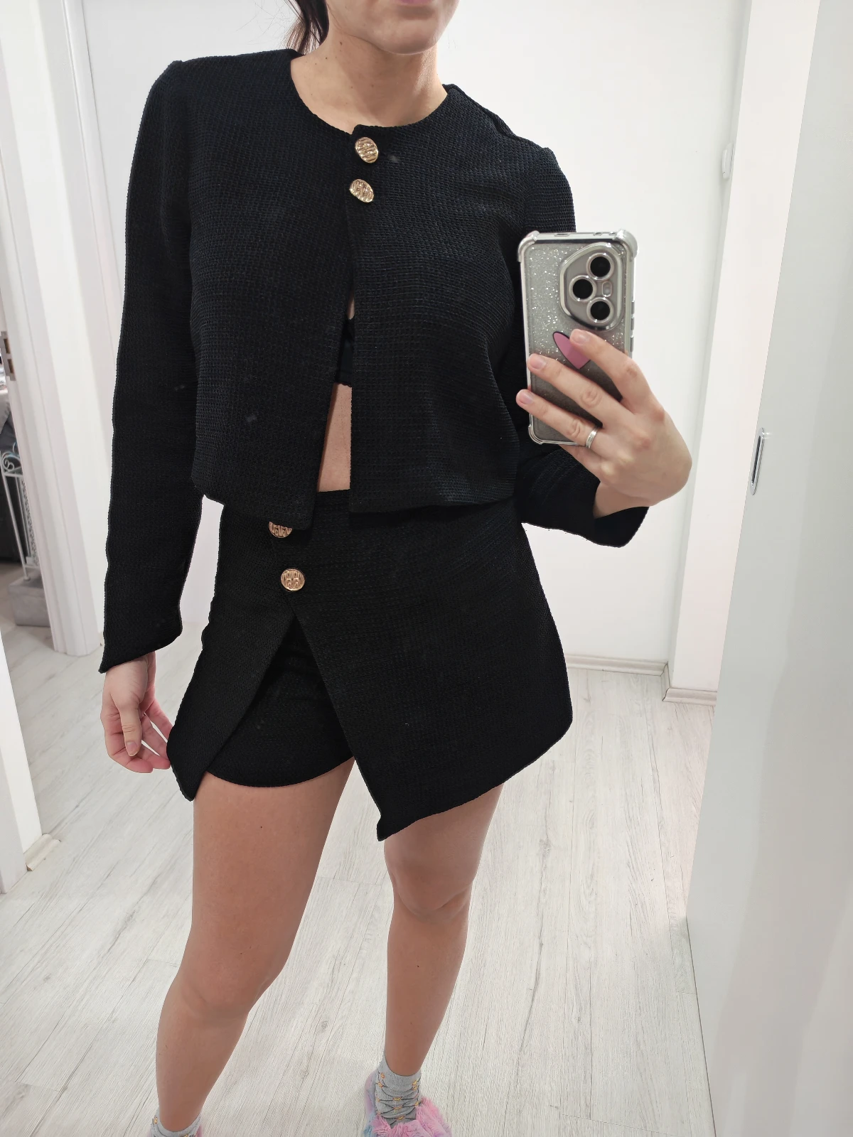 Crni komplet ZARA velicina S