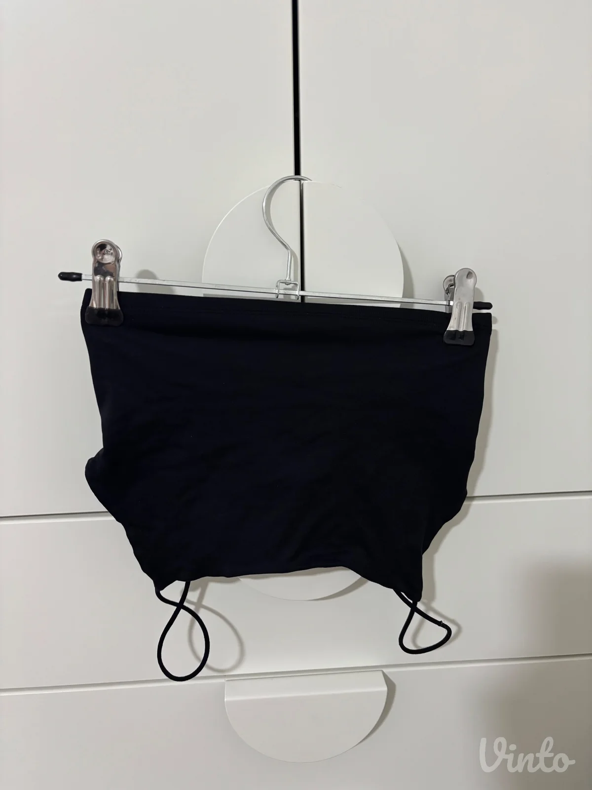 Majca crna crop top