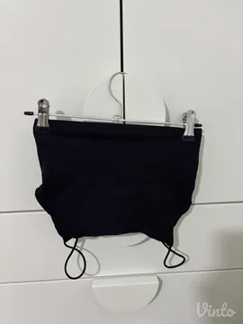 Majca crna crop top