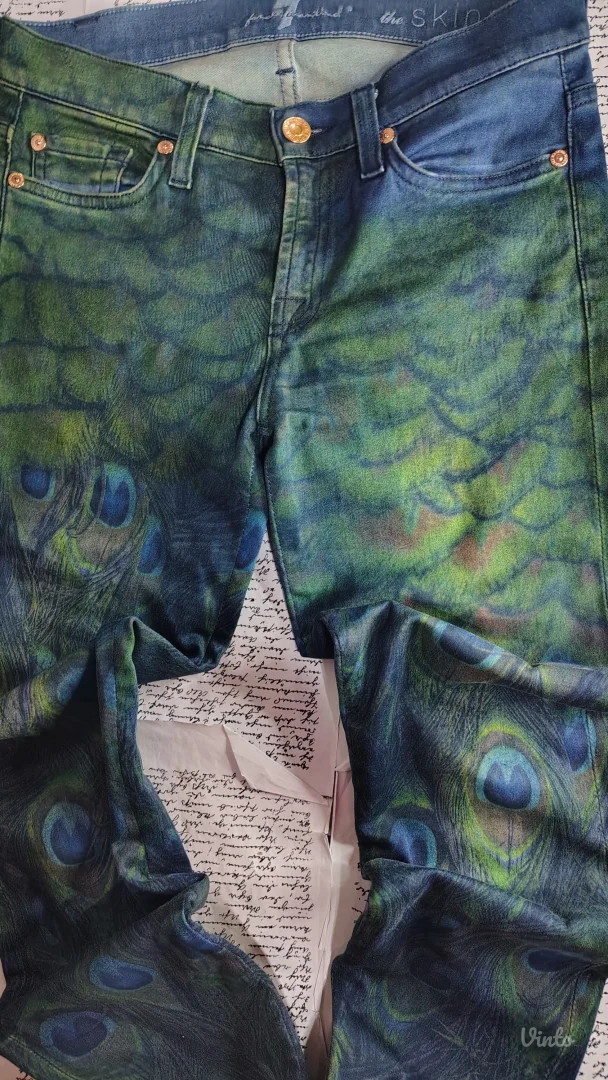 7 for all Mankind farmerice paunovo perje