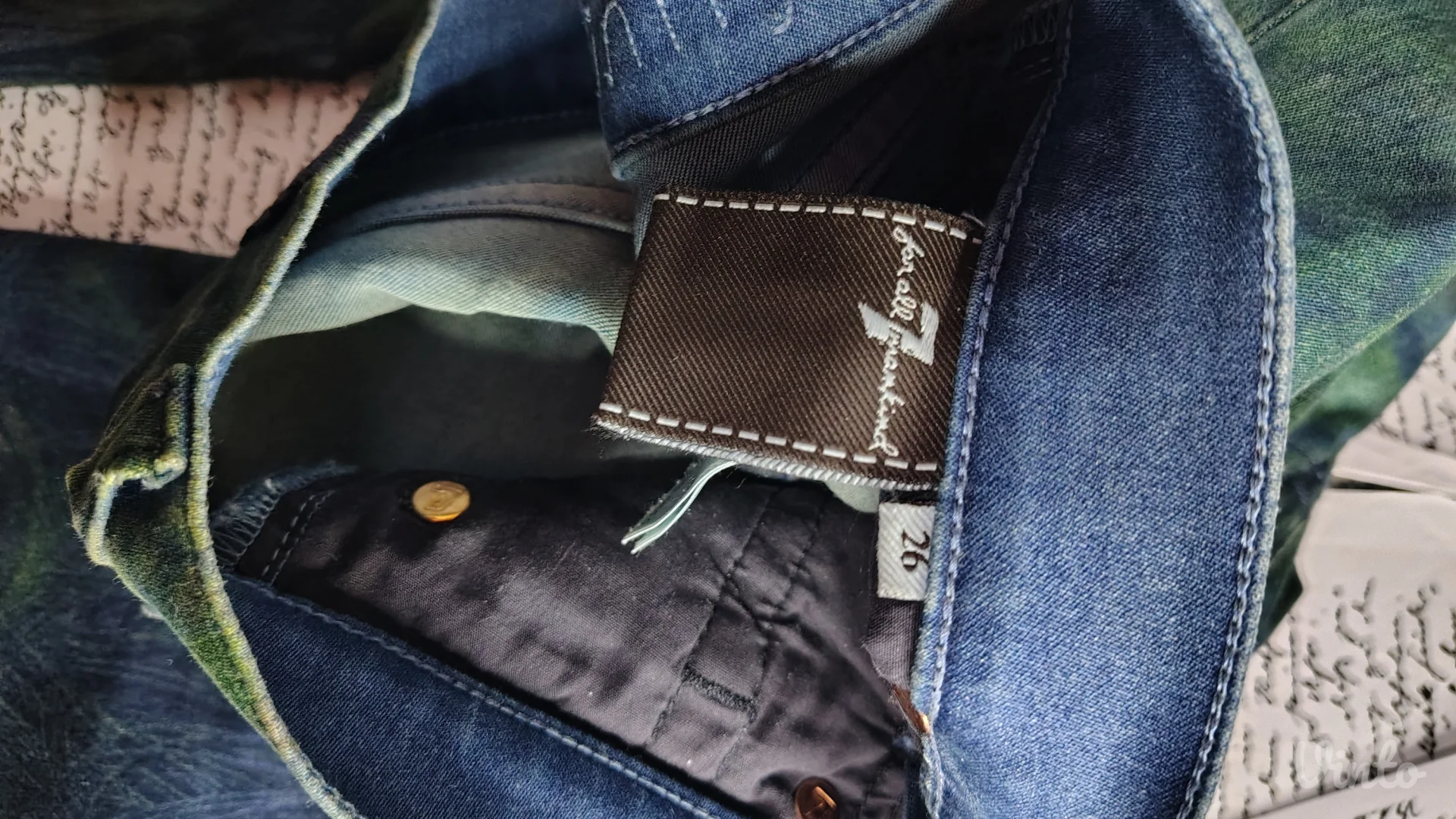 7 for all Mankind farmerice paunovo perje