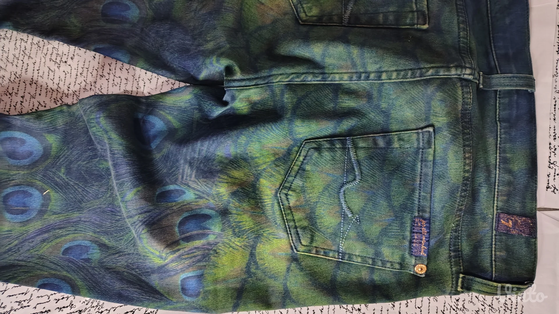 7 for all Mankind farmerice paunovo perje