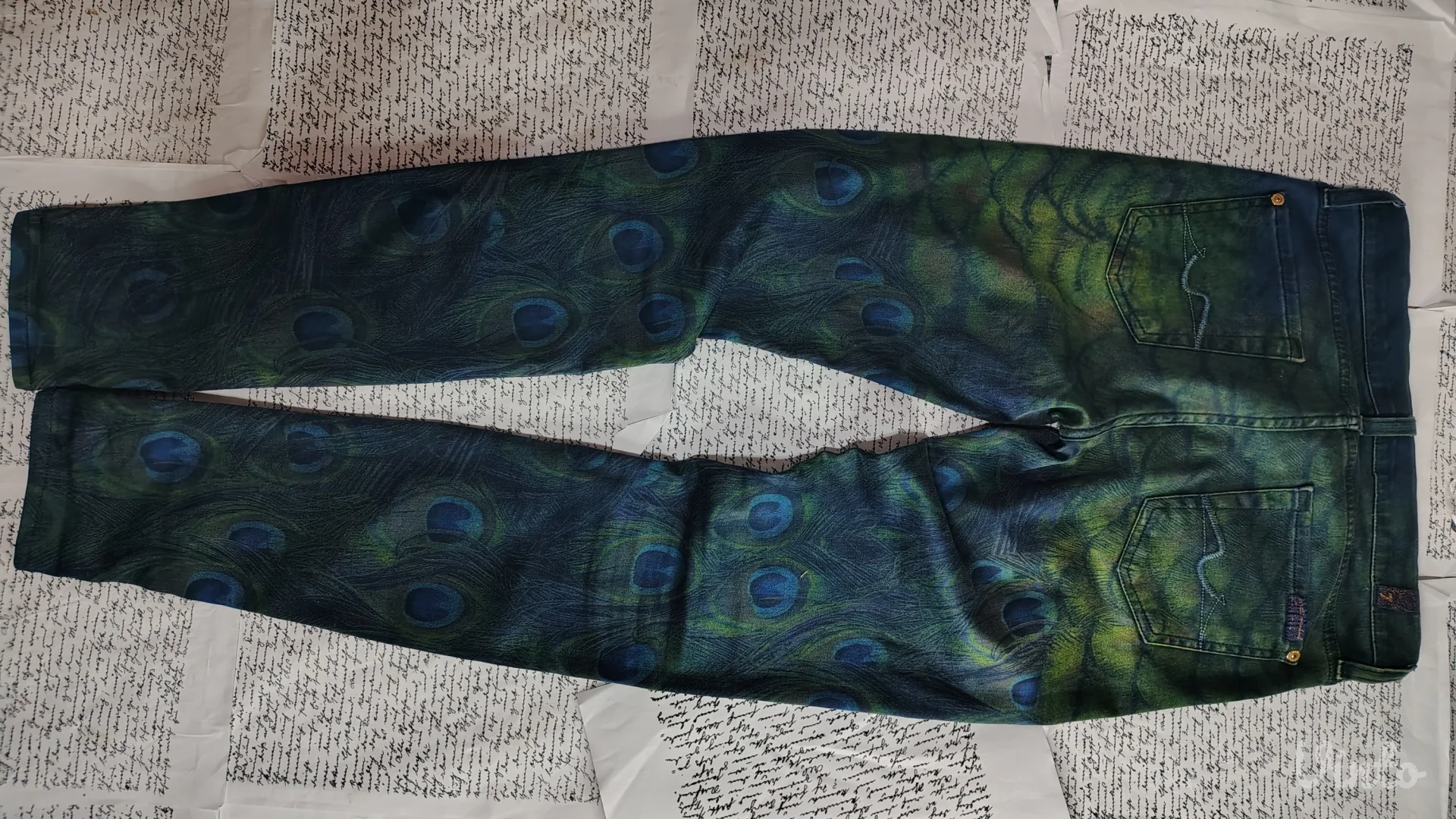 7 for all Mankind farmerice paunovo perje