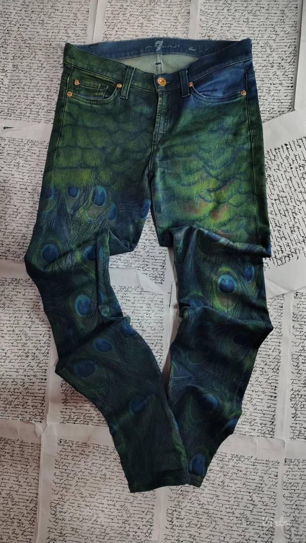 7 for all Mankind farmerice paunovo perje