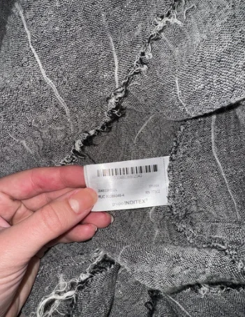 100% lan ZARA asimetrična bluza