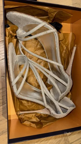 Le Silla srebrne štikle - 40br