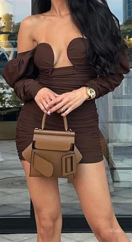 Savršena braon haljina S/M