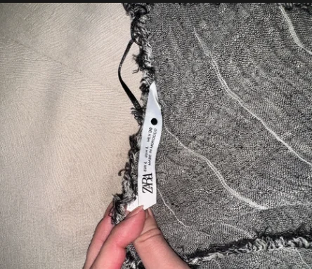 100% lan ZARA asimetrična bluza