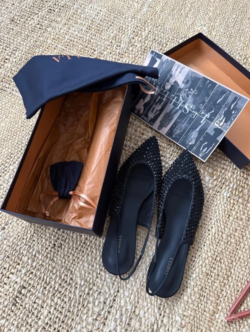 NOVE LeSilla Swarovski baletanke - 37.5