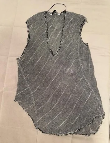 100% lan ZARA asimetrična bluza