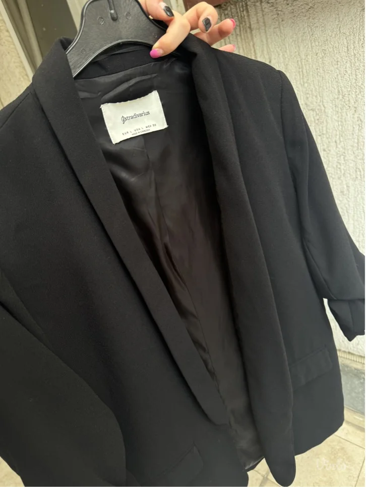 Crni oversized sako - L