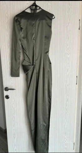 Svečana maslinasto zelena haljina