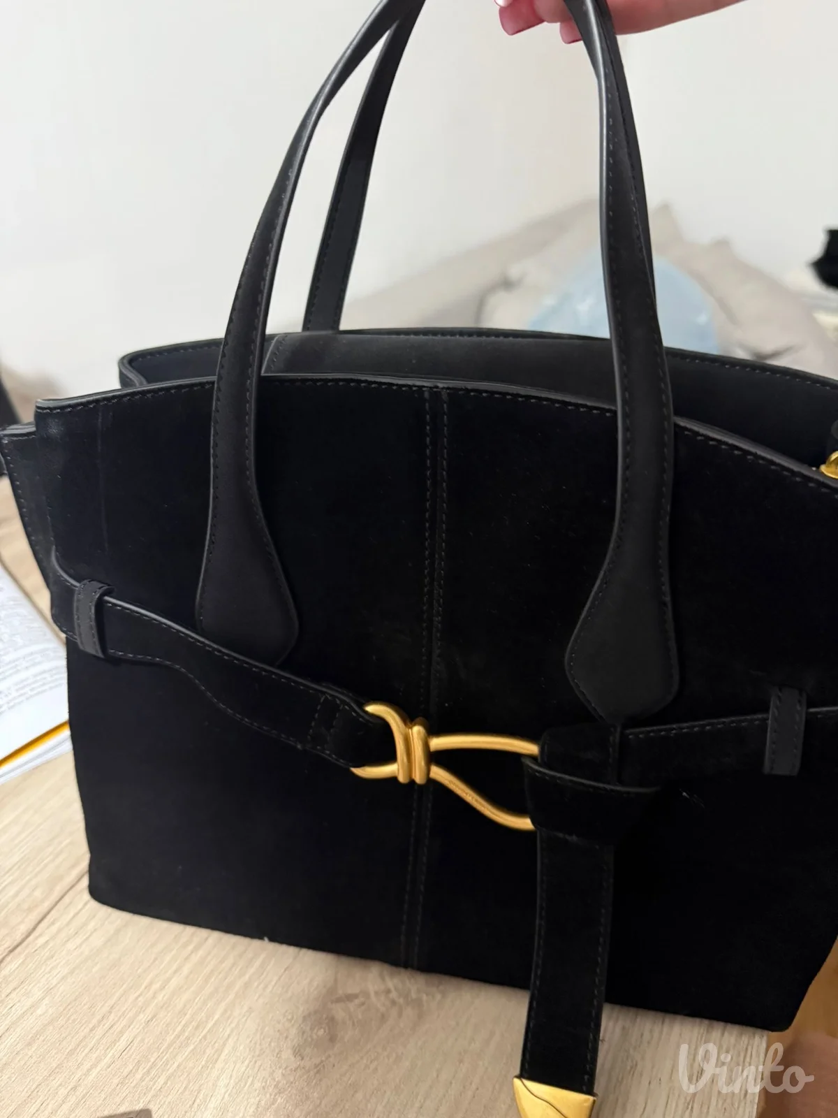 Steve Madden torbica od antilop kože + kaiš