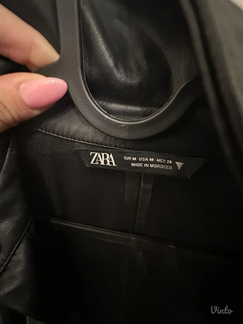 ZARA imitacija kože haljina