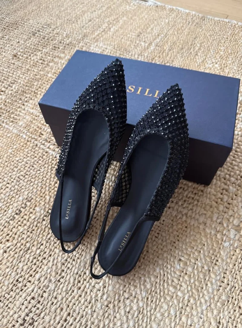 NOVE LeSilla Swarovski baletanke - 37.5