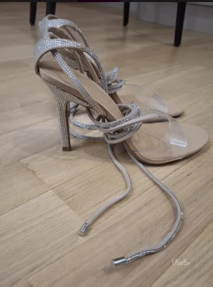 NOVE Zara srebrne štikle - 38