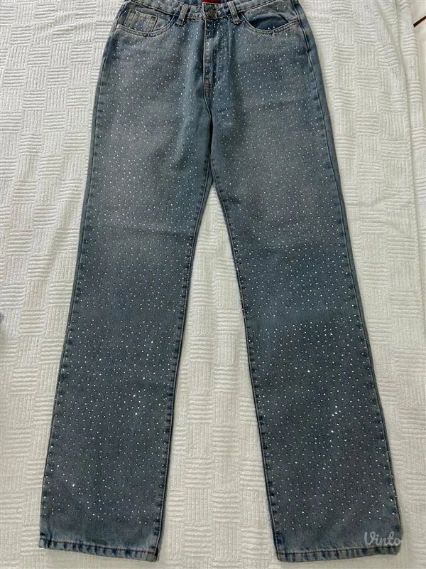 NOVE unikatne Fioretto jeans S/M
