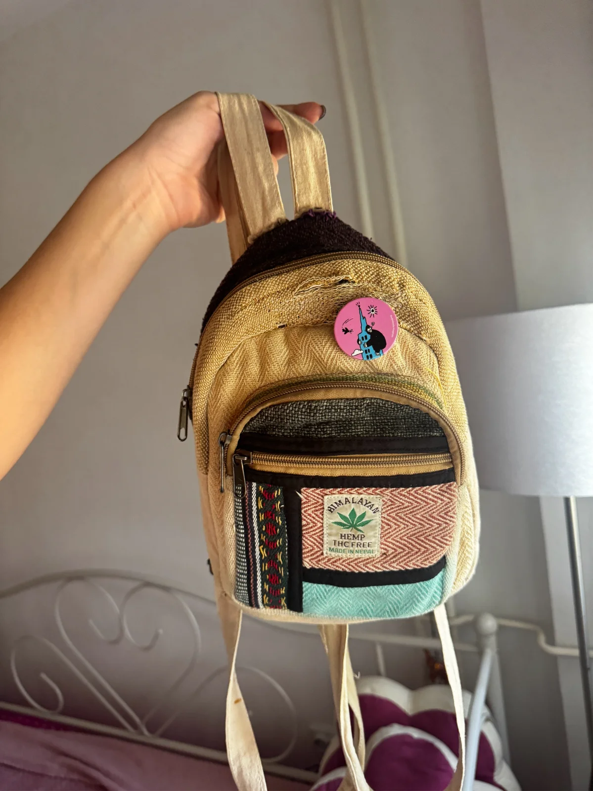 Hemp mini ranac