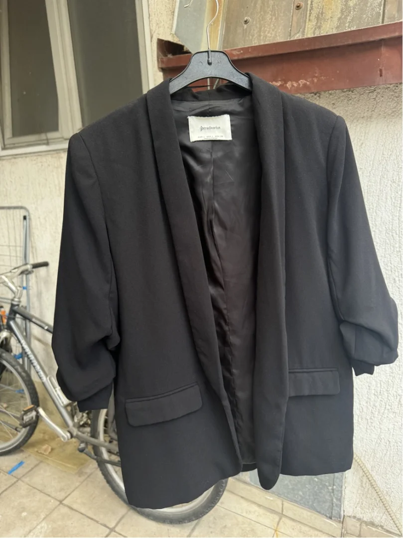 Crni oversized sako - L