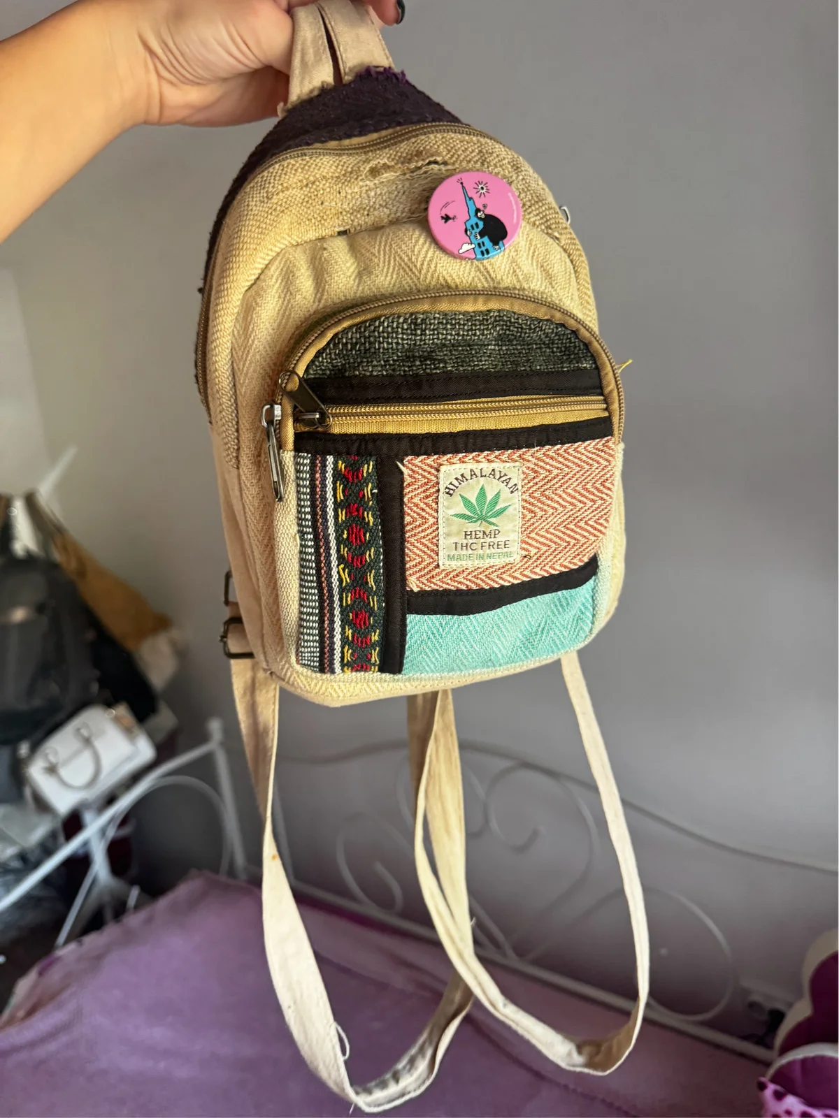 Hemp mini ranac