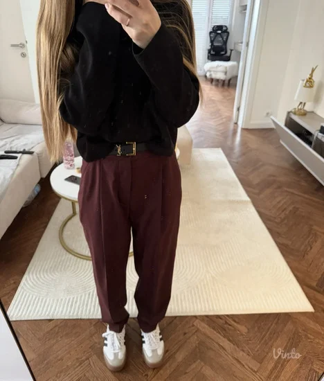 ZW collection zara pantalone premium braon