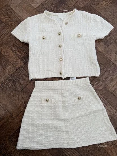 HM komplet suknja i bluza pleteni