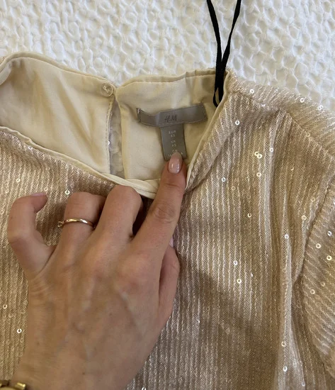 Sjajna glitter haljina H&M
