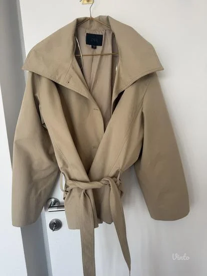 Zara trench coat crop