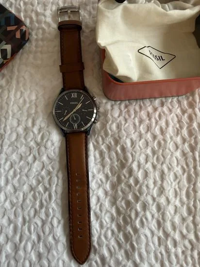 Fosil muski sat sa koznom narukvicom