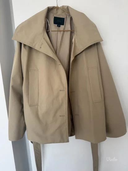 Zara trench coat crop