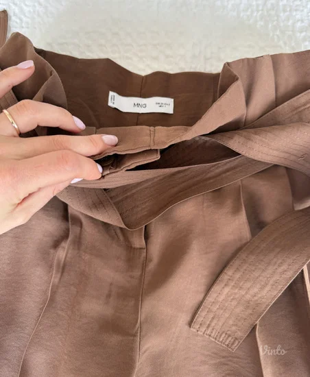 Mango exclusive pantalone od viskoze