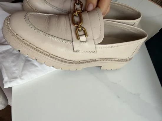 Massimo Dutti kozne mokasine / loafers krem 37 - odlicno ocuvane