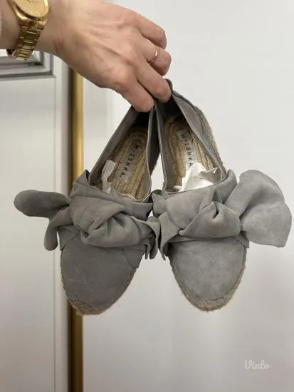 Sive M-Ishka espadrile sa duplim djonom