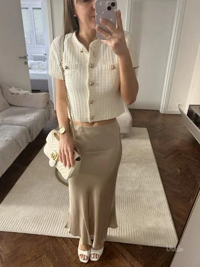 HM komplet suknja i bluza pleteni