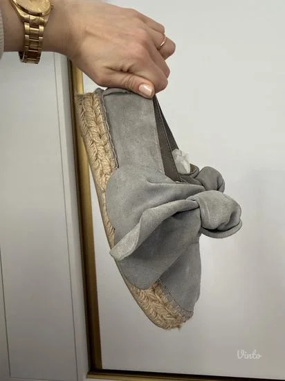 Sive M-Ishka espadrile sa duplim djonom