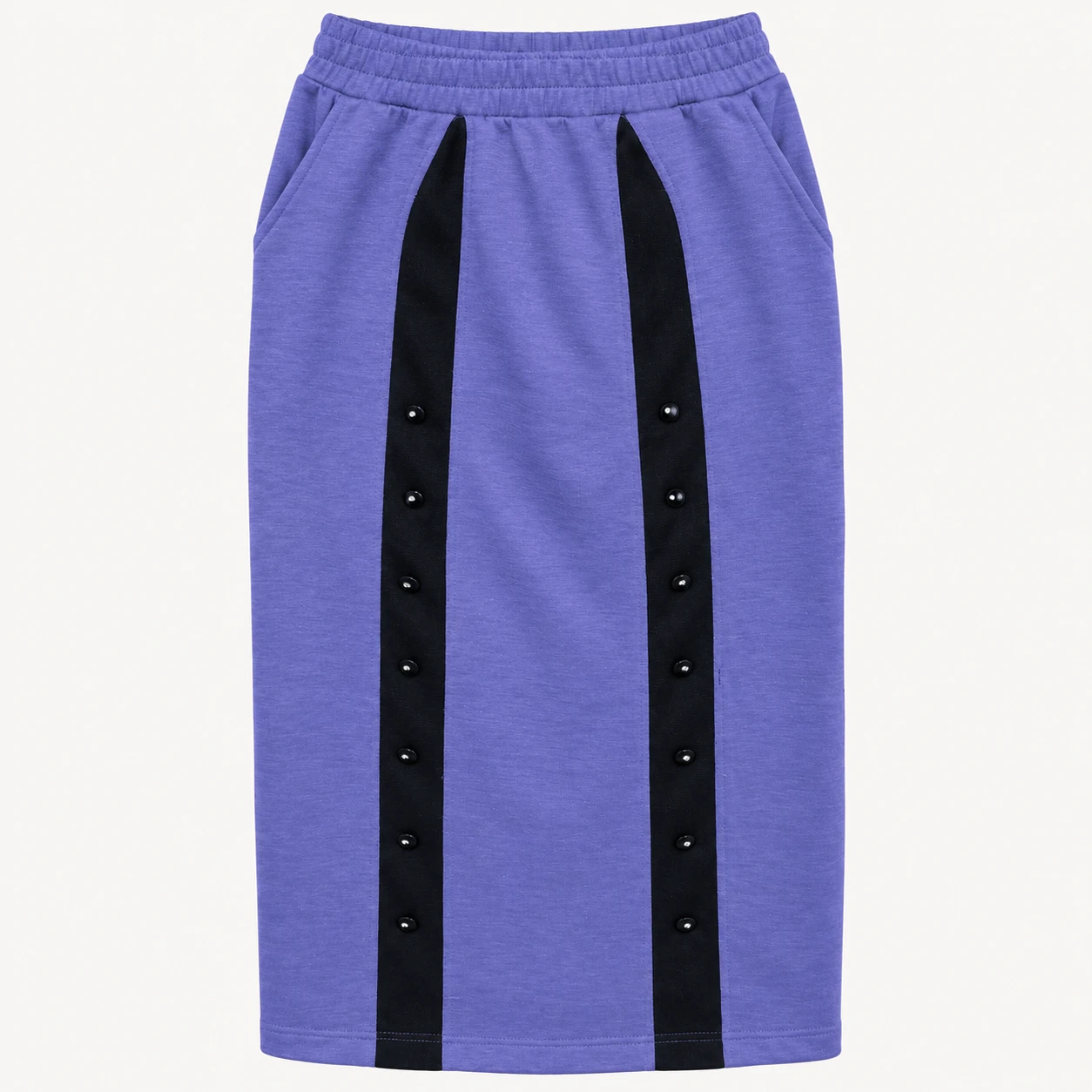 Vintage ženski komplet L – bluza i midi suknja - pamuk