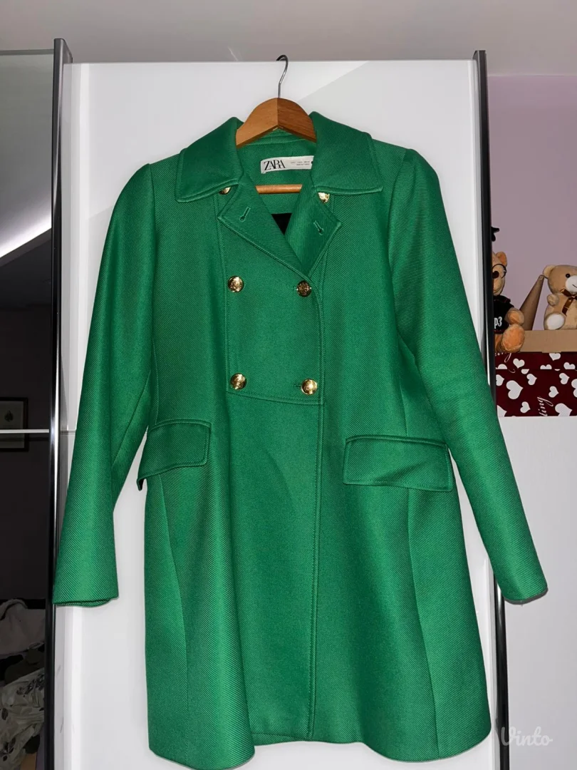 ZARA zeleni kaput S veličina