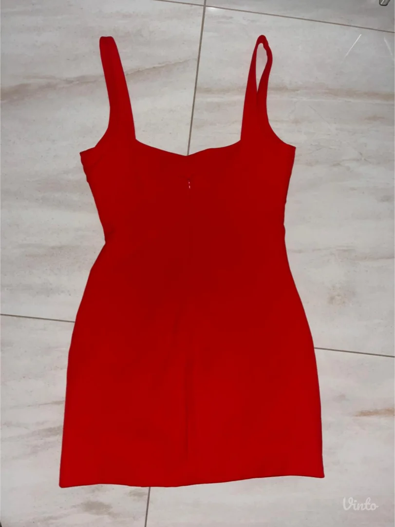 ZARA crvena haljina S veličina