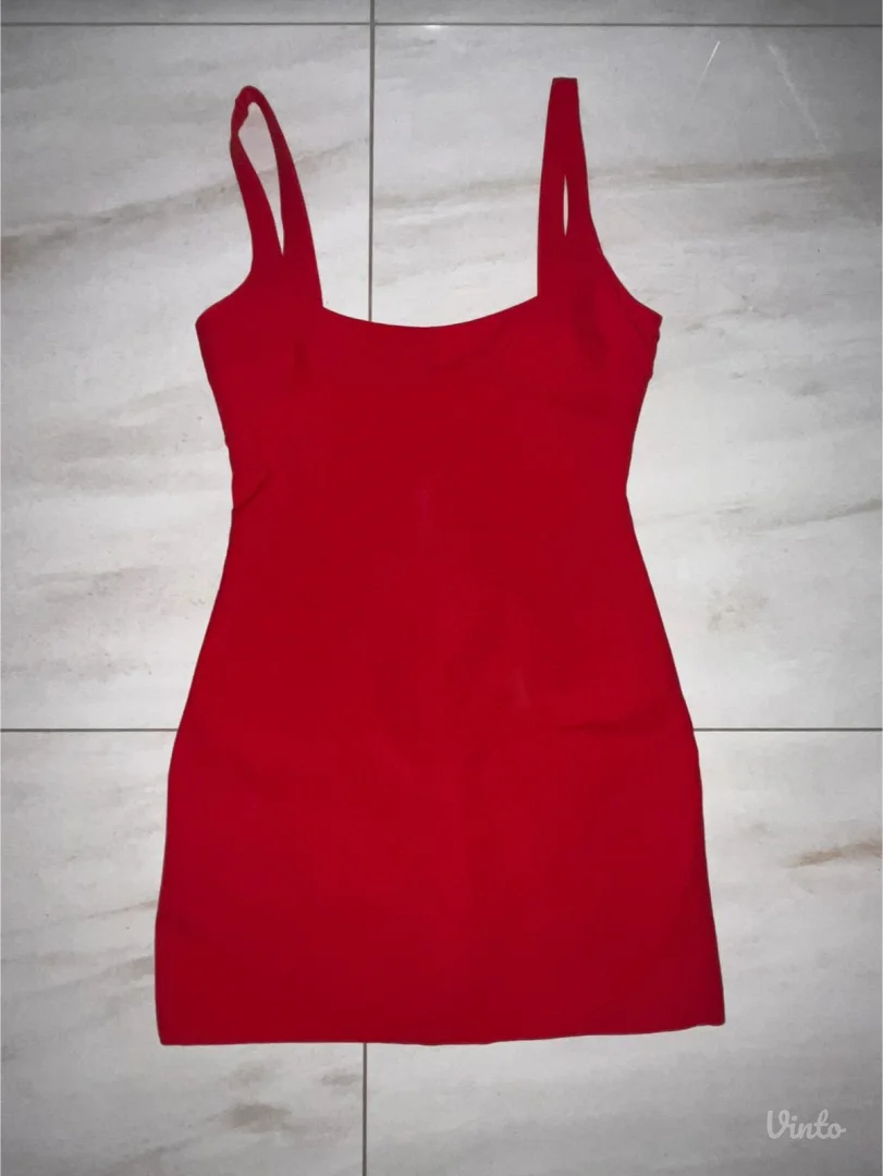 ZARA crvena haljina S veličina