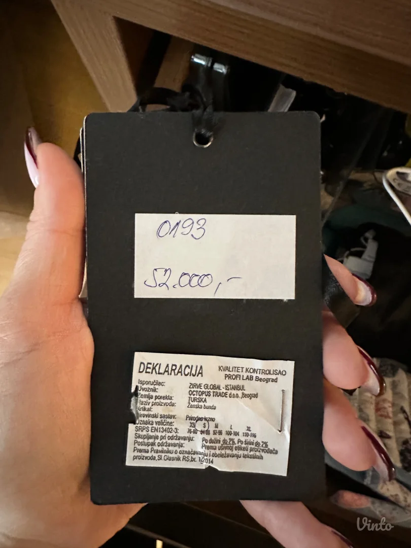 Inverno Caldo kozni monton/jakna