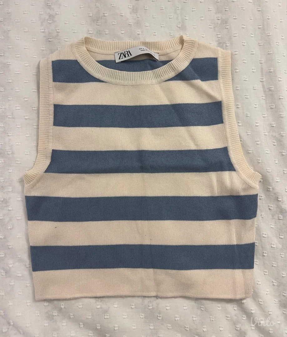 Zara - plavo, beli top