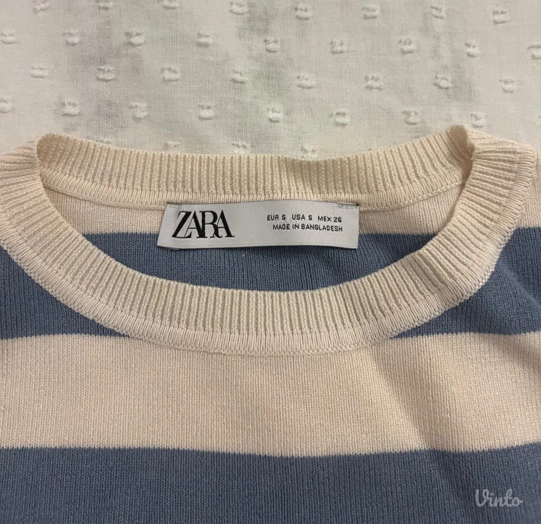 Zara - plavo, beli top