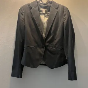 Sivi strukiran sako H&M
