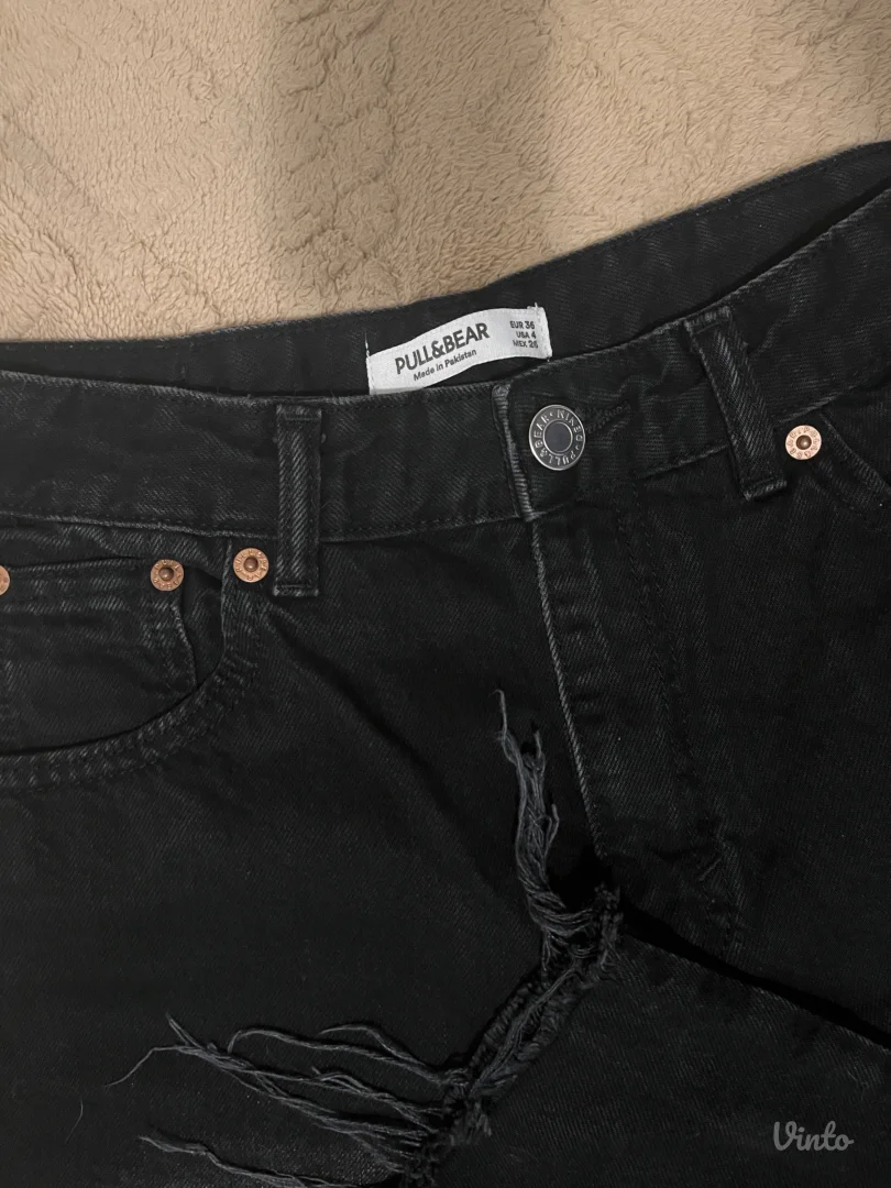 PULL&BEAR washed crne kilote