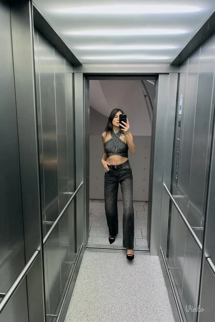 ZARA farmerke ravnog kroja S