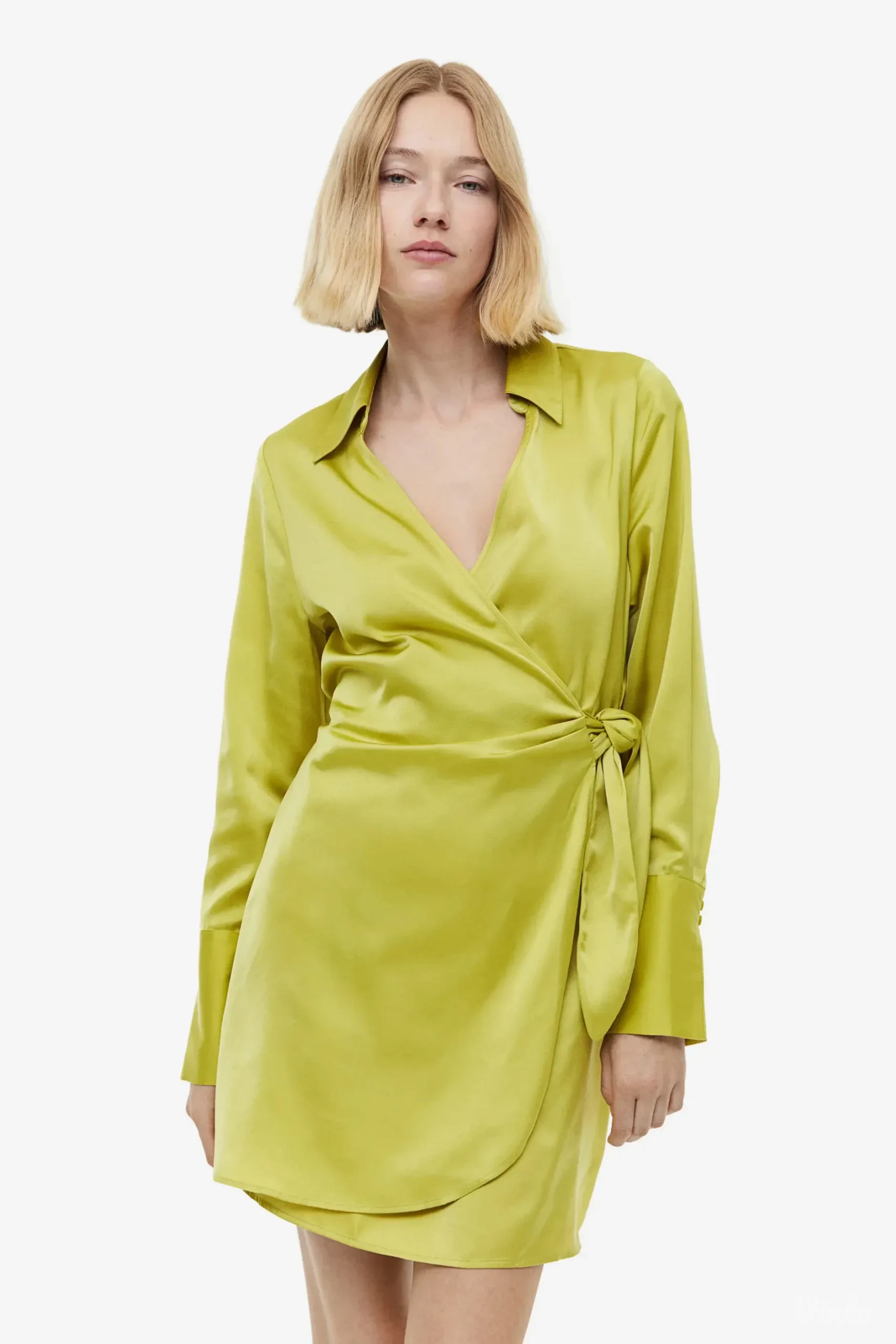H&M prelepa satenska haljina XS-S