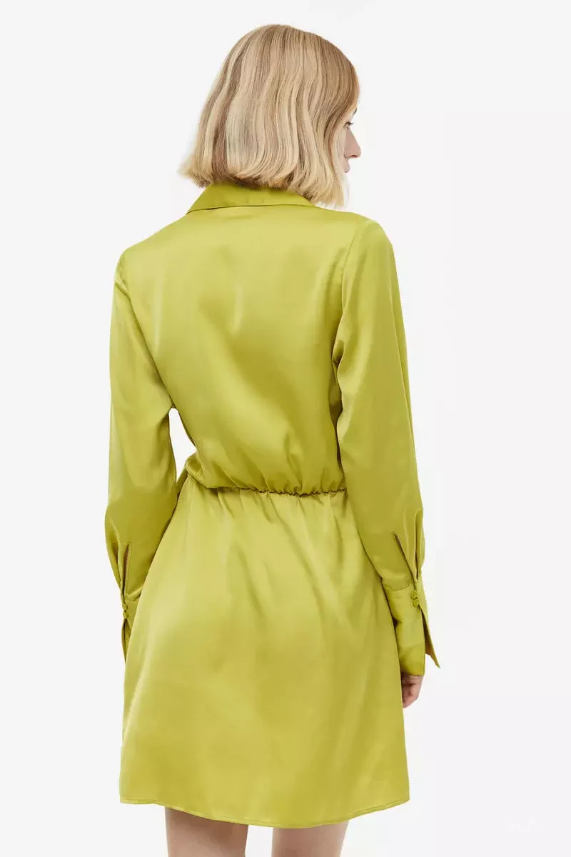 H&M prelepa satenska haljina XS-S