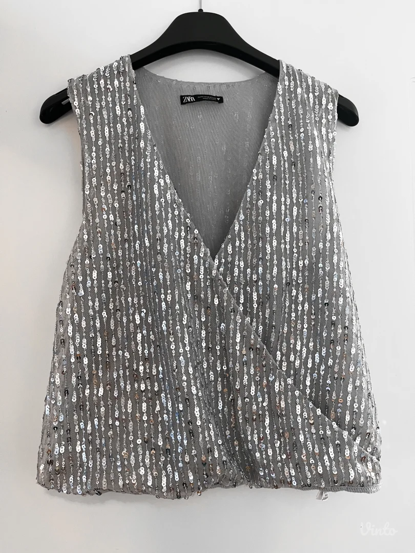 ZARA sequin top